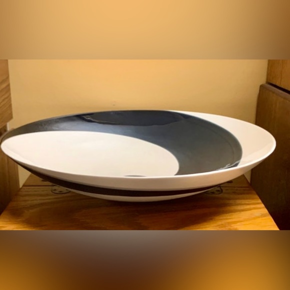 16” MURANO Certified Italian Art Glass Pearlescent Centerpiece Tabletop Bowl - Picture 3 of 10